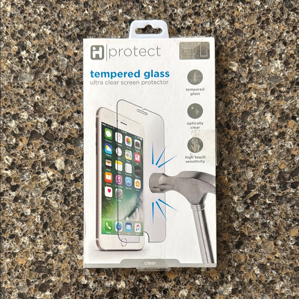 Clear Tempered Glass Screen Protector iPhone 8,7,6s and 6